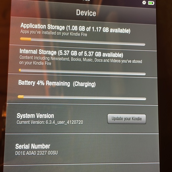 Amazon Kindle Fire 1st generation 8gb - Picture 2 of 4
